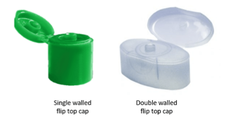 Single and Double Walled Flip Top Caps