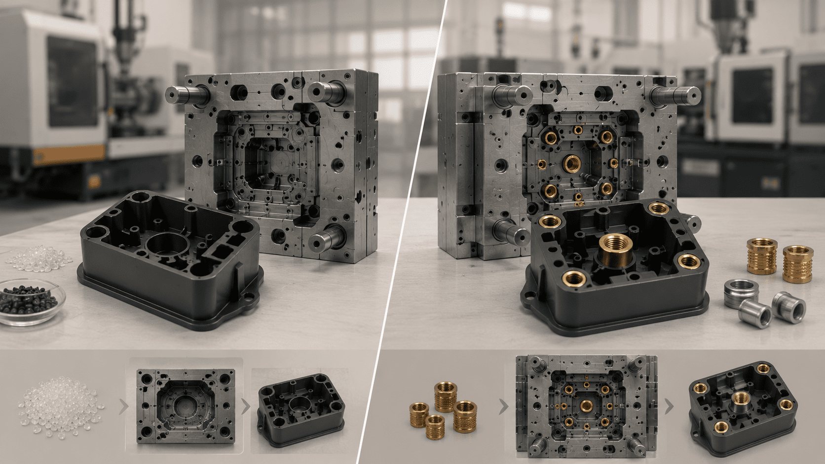 Traditional Injection Moulding vs Insert Moulding