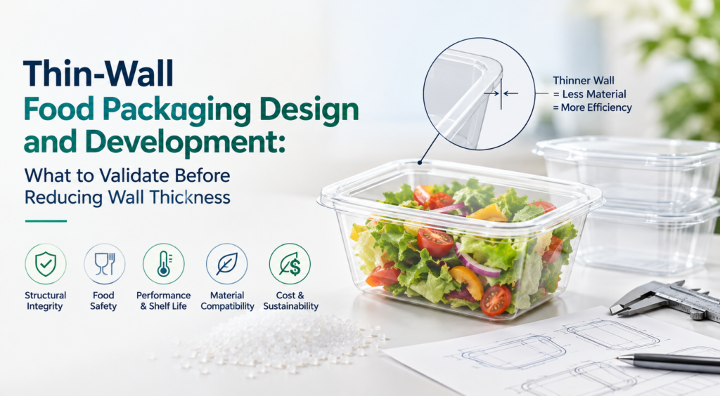 Thin wall food packaging design
